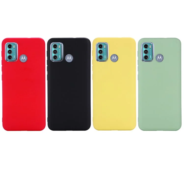 Soft Liquid Silicone Phone Case for Motorola Moto G60 - Black-Cellmalls