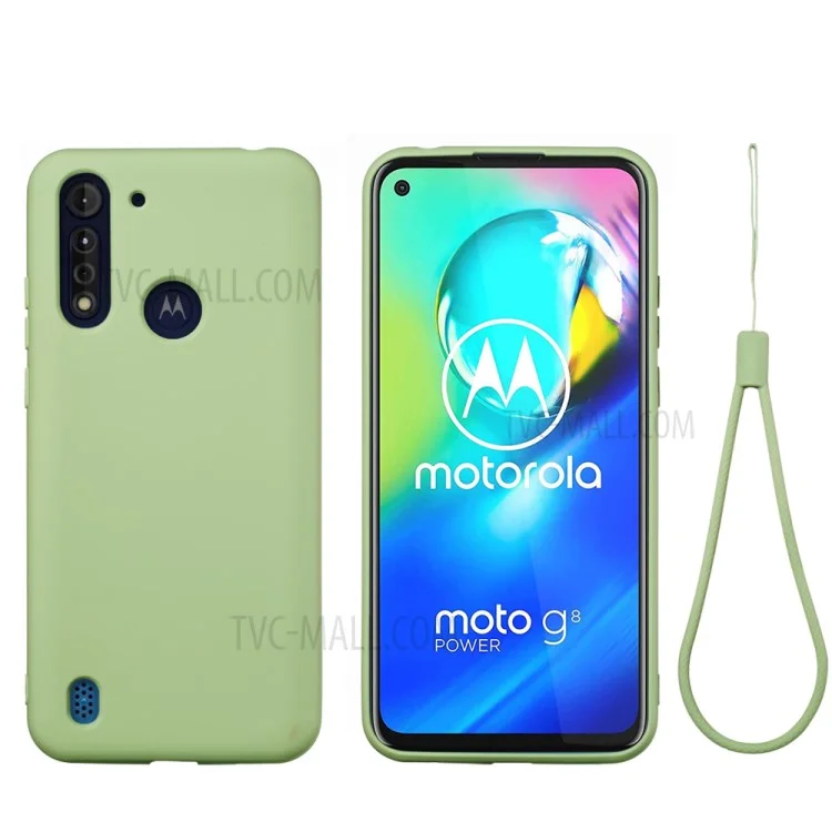 Liquid Silicone Case Shell for Motorola Moto G8 Power - Black-Cellmalls