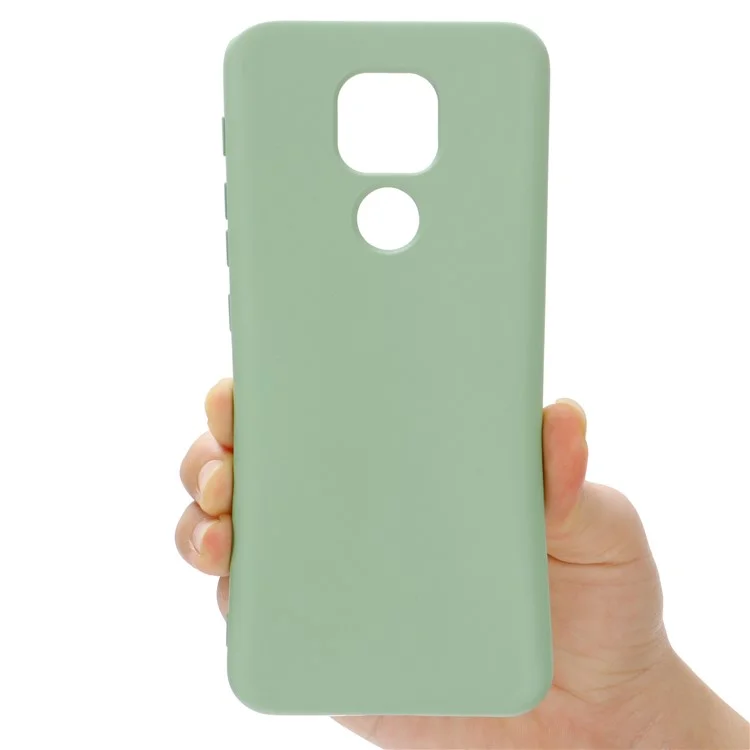 Soft Liquid Silicone Mobile Phone Cover for Motorola Moto G9 Play - Green-Cellmalls