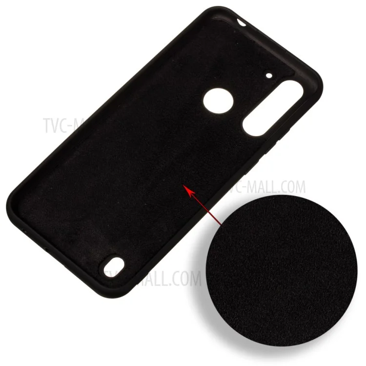 Liquid Silicone Case Shell for Motorola Moto G8 Power - Black-Cellmalls