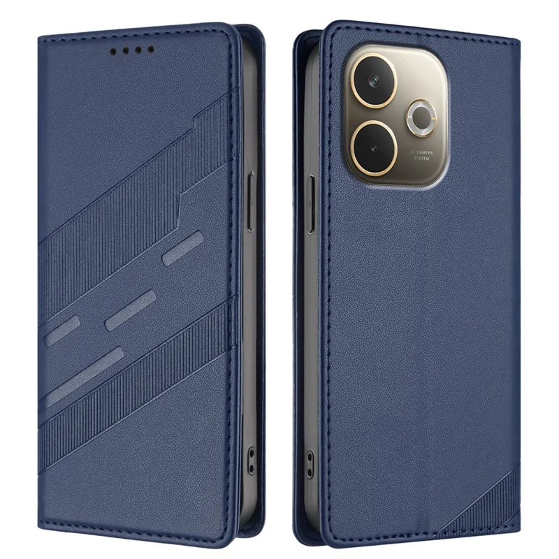 For Oppo A5 Pro 5G (Global) Phone Cases Punk Style Imprinted Wallet Stand Leather Cover - Red-Cellmalls