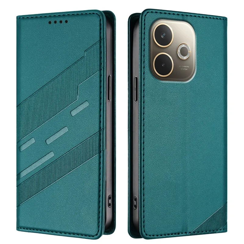 For Oppo A5 Pro 5G (Global) Phone Cases Punk Style Imprinted Wallet Stand Leather Cover - Red-Cellmalls