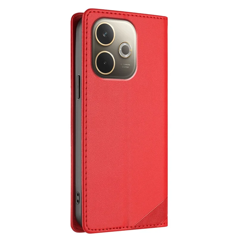 For Oppo A5 Pro 5G (Global) Phone Cases Punk Style Imprinted Wallet Stand Leather Cover - Red-Cellmalls
