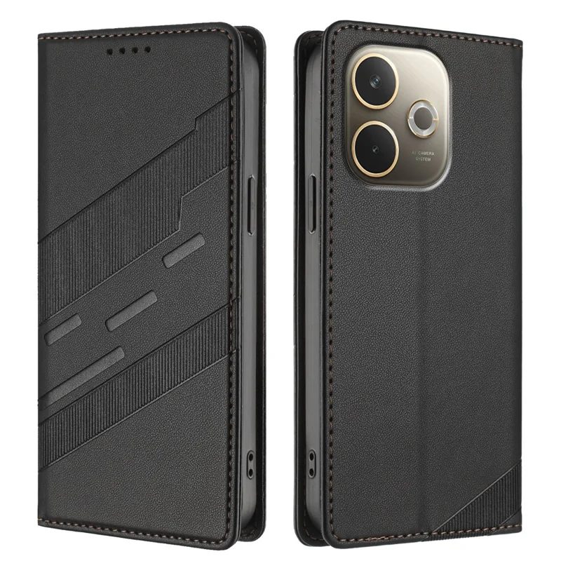 For Oppo A5 Pro 5G (Global) Phone Cases Punk Style Imprinted Wallet Stand Leather Cover - Red-Cellmalls