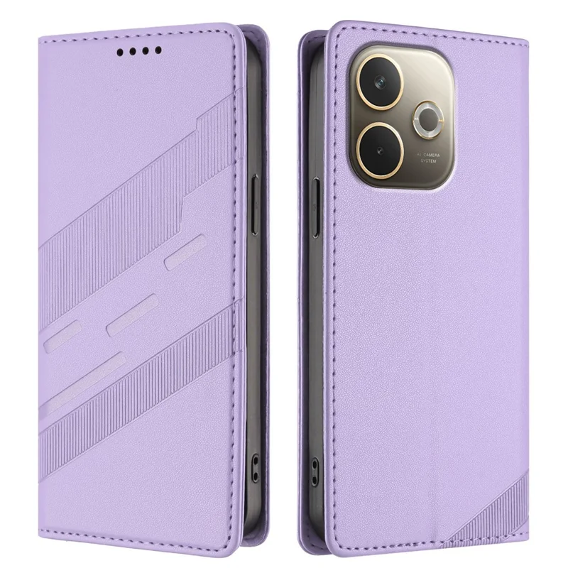 For Oppo A5 Pro 5G (Global) Phone Cases Punk Style Imprinted Wallet Stand Leather Cover - Red-Cellmalls