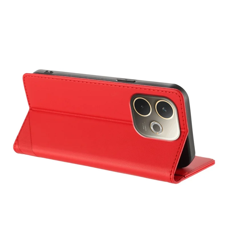 For Oppo A5 Pro 5G (Global) Phone Cases Punk Style Imprinted Wallet Stand Leather Cover - Red-Cellmalls