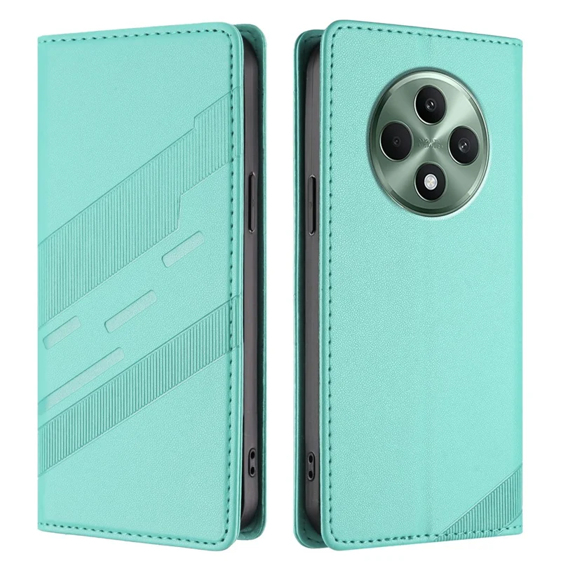 For Oppo Reno12 F 5G Phone Cases Punk Style Imprinted Wallet Stand Leather Cover - Red-Cellmalls