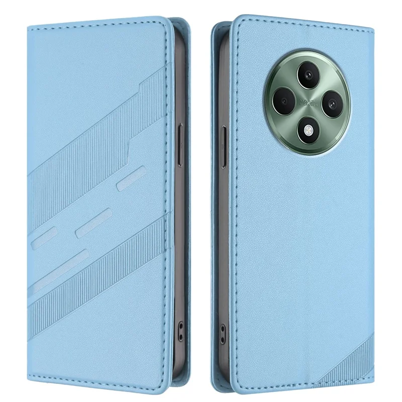 For Oppo Reno12 F 5G Phone Cases Punk Style Imprinted Wallet Stand Leather Cover - Red-Cellmalls