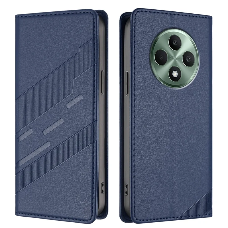 For Oppo Reno12 F 5G Phone Cases Punk Style Imprinted Wallet Stand Leather Cover - Red-Cellmalls