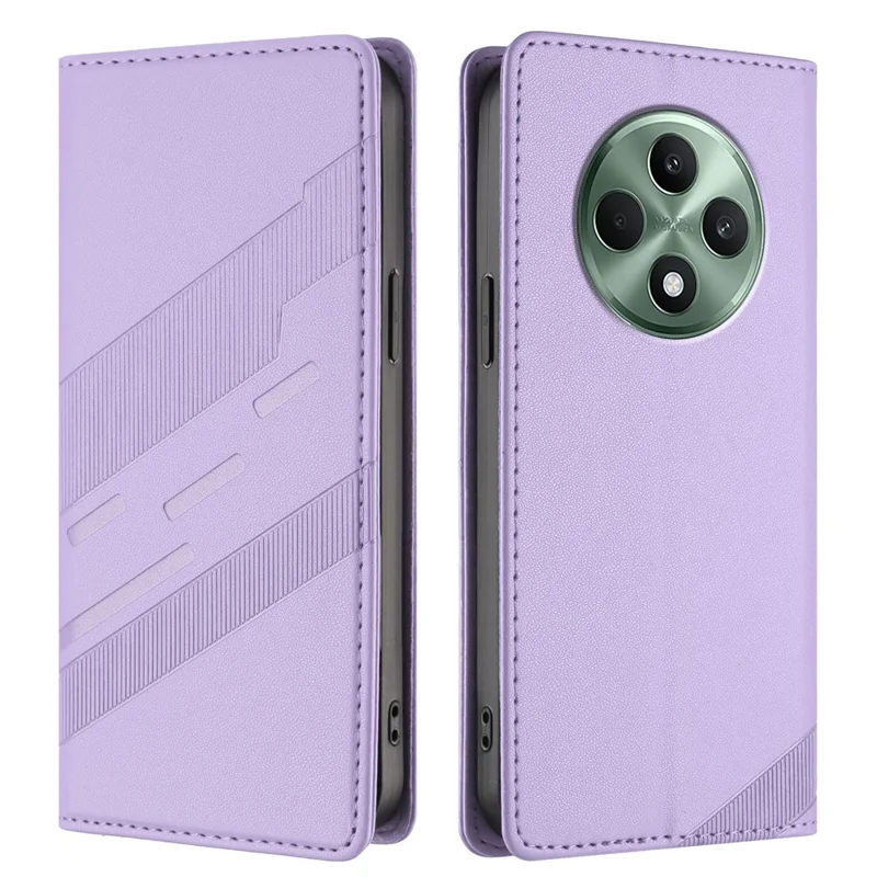 For Oppo Reno12 F 5G Phone Cases Punk Style Imprinted Wallet Stand Leather Cover - Red-Cellmalls