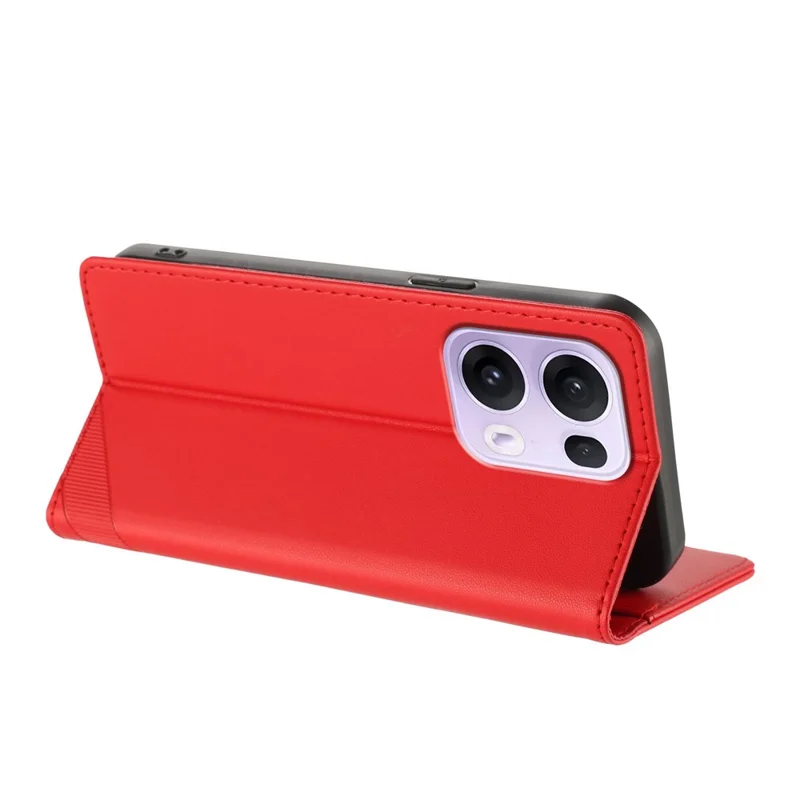 For Oppo Reno13 Pro 5G Phone Cases Punk Style Imprinted Wallet Stand Leather Cover - Red-Cellmalls