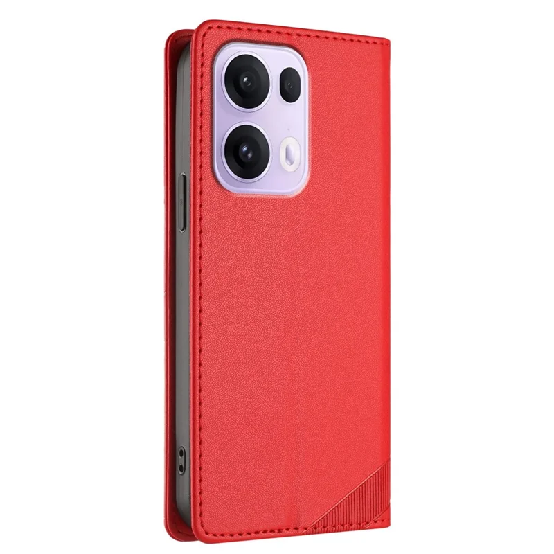 For Oppo Reno13 Pro 5G Phone Cases Punk Style Imprinted Wallet Stand Leather Cover - Red-Cellmalls