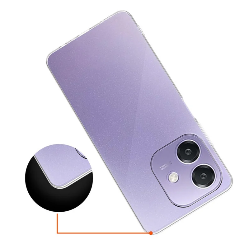 For Oppo A60 5G Case Ultra-Thin Flexible TPU Clear Phone Cover-Cellmalls