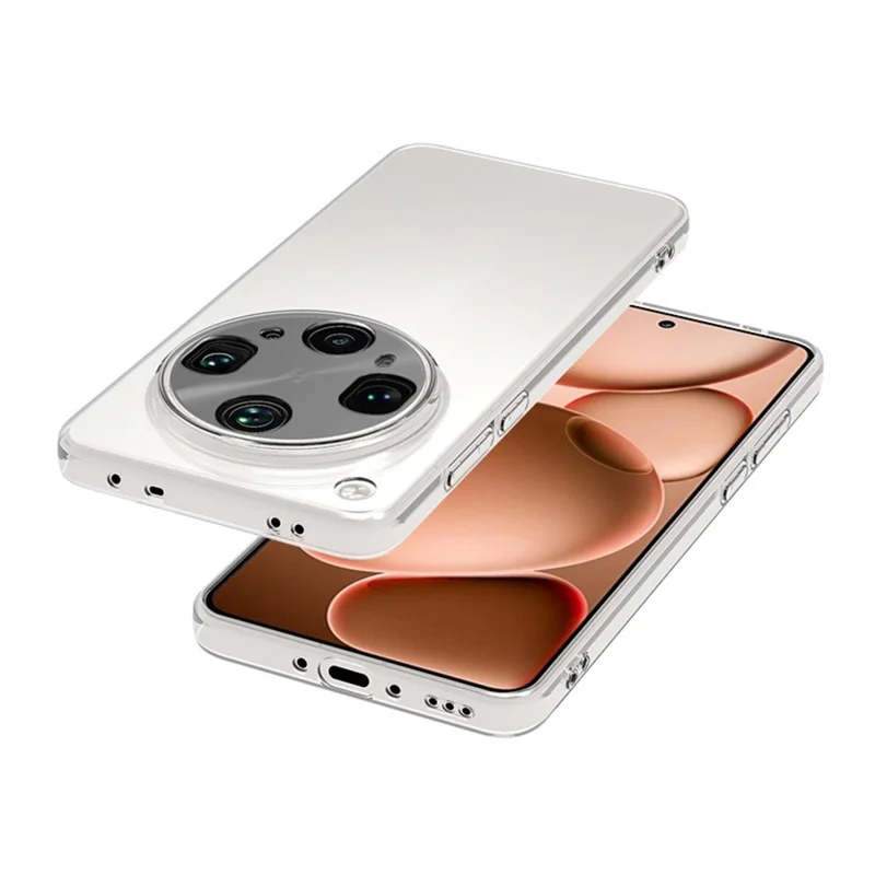 For Oppo Find X8 Ultra 5G Back Cover Ultra Thin Flexible TPU Clear Phone Case-Cellmalls