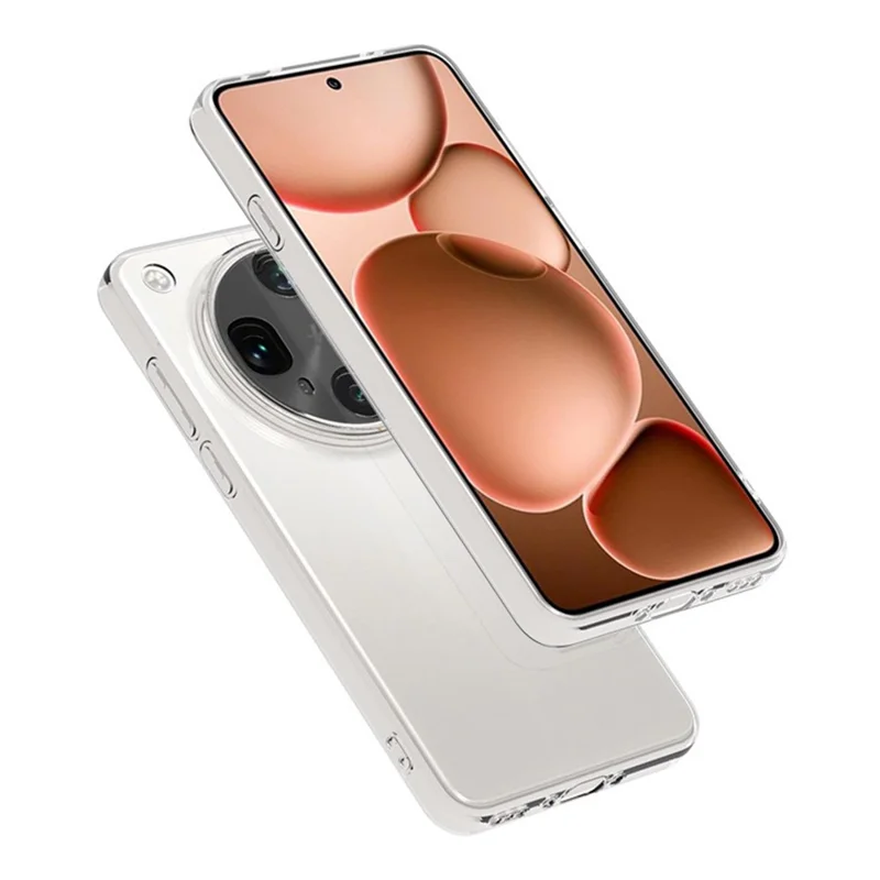 For Oppo Find X8 Ultra 5G Back Cover Ultra Thin Flexible TPU Clear Phone Case-Cellmalls