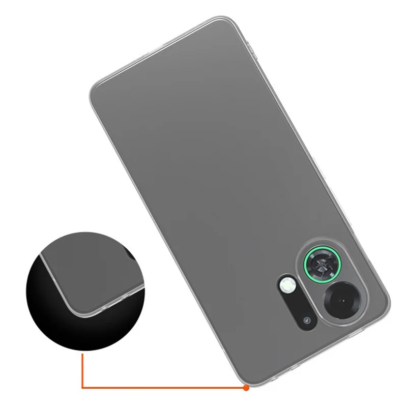 For Oppo K13 Turbo Pro 5G Back Cover Ultra Thin Flexible TPU Clear Phone Case-Cellmalls