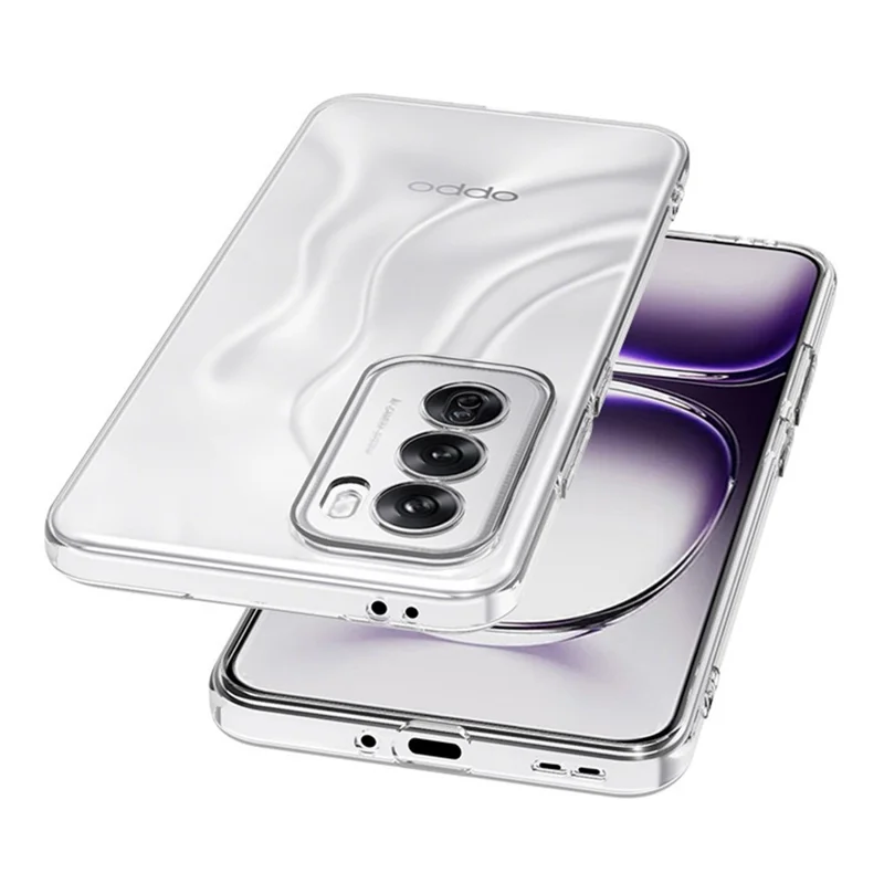 For Oppo Reno12 5G (Global) Case TPU Slim Phone Cover Transparent-Cellmalls