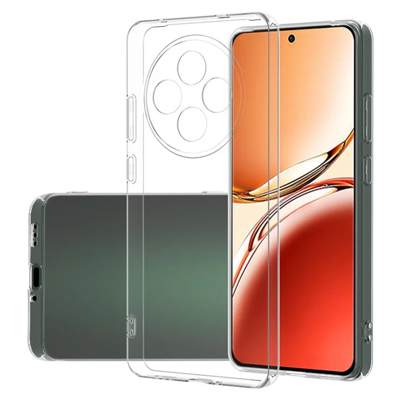 For Oppo Reno12 F 5G / 4G Case Transparent TPU Slim Fit Mobile Phone Cover-Cellmalls