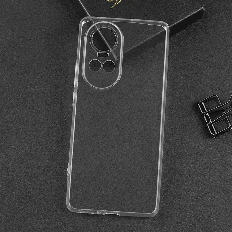 Clear TPU Phone Case for Oppo Reno10 5G (Global) Precise Cutouts Ultra-Thin Mobile Phone Cover-Cellmalls