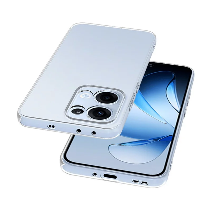 For Oppo Reno13 5G (Global) Clear Phone Case Ultra-Thin Flexible TPU Back Cover-Cellmalls