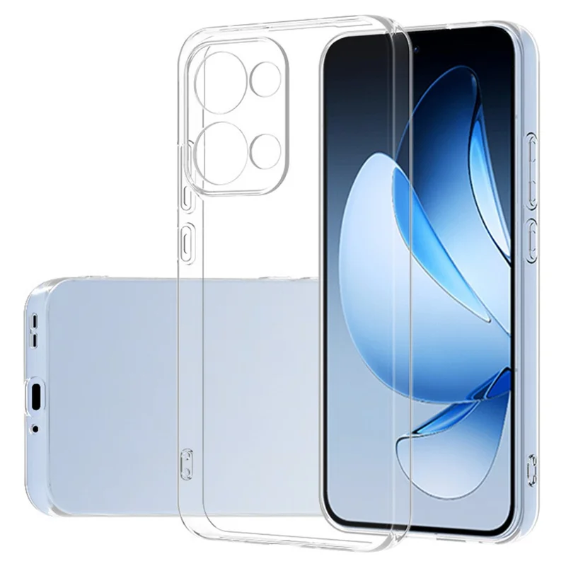 For Oppo Reno13 5G (Global) Clear Phone Case Ultra-Thin Flexible TPU Back Cover-Cellmalls