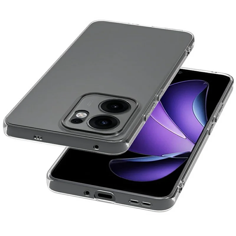 For Oppo Reno13 F 5G Clear Phone Case Ultra-Thin Flexible TPU Back Cover-Cellmalls