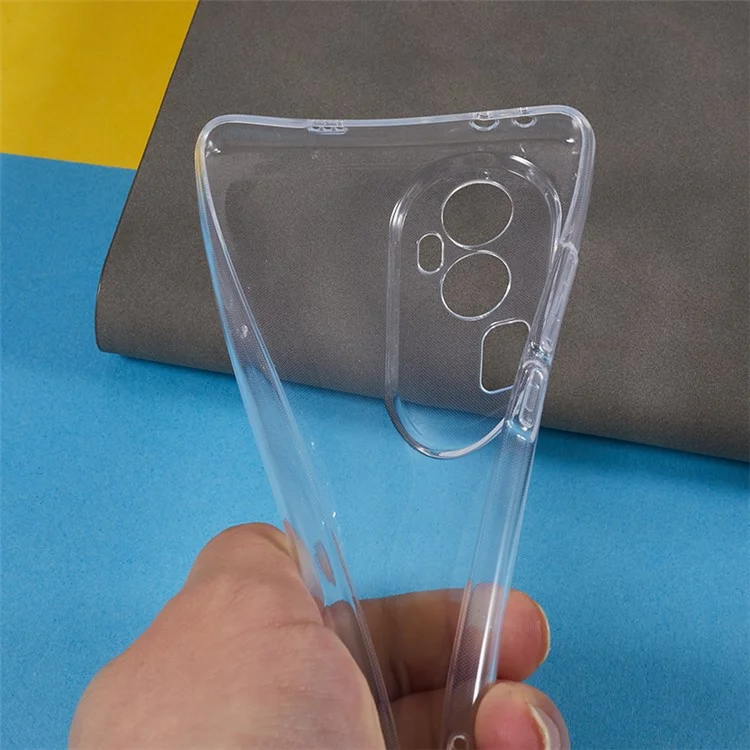 Transparent TPU Case for Oppo Reno10 Pro+ 5G , Precise Cutout Ultra-thin Phone Cover-Cellmalls