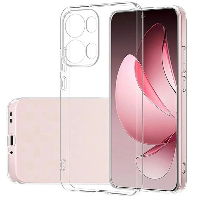 For Oppo Reno13 Pro 5G Clear Phone Case Ultra-Thin Flexible TPU Back Cover-Cellmalls