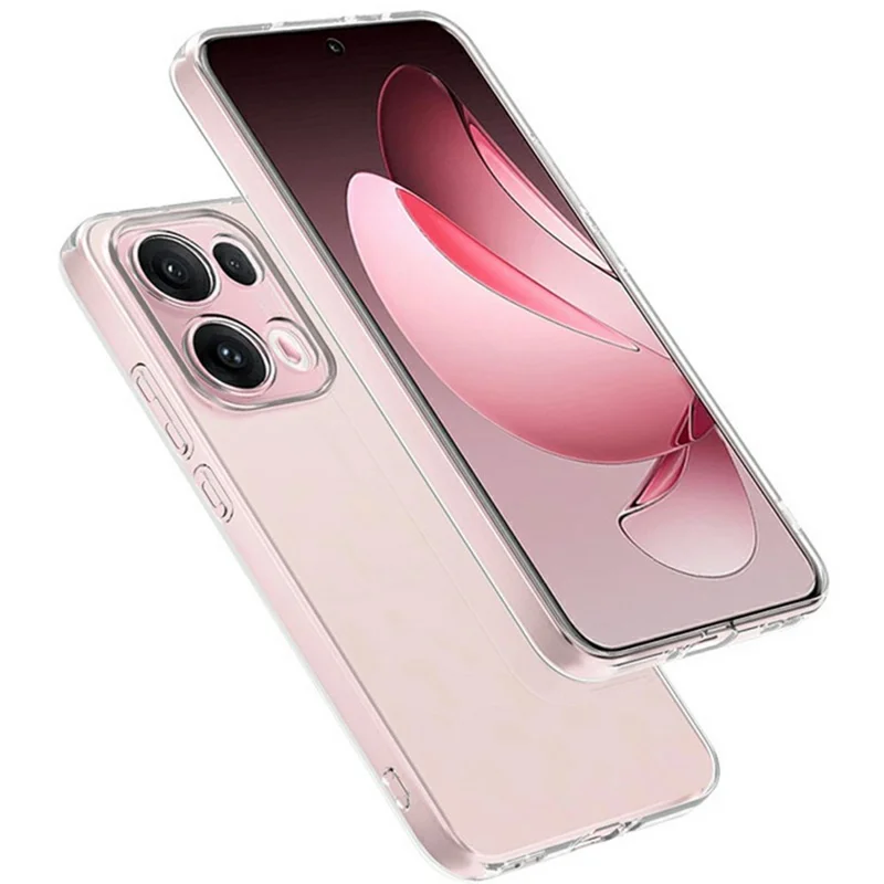 For Oppo Reno13 Pro 5G Clear Phone Case Ultra-Thin Flexible TPU Back Cover-Cellmalls