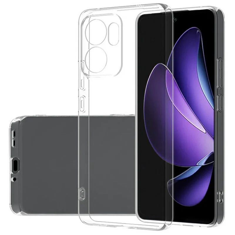 For Oppo Reno13 F 5G Clear Phone Case Ultra-Thin Flexible TPU Back Cover-Cellmalls