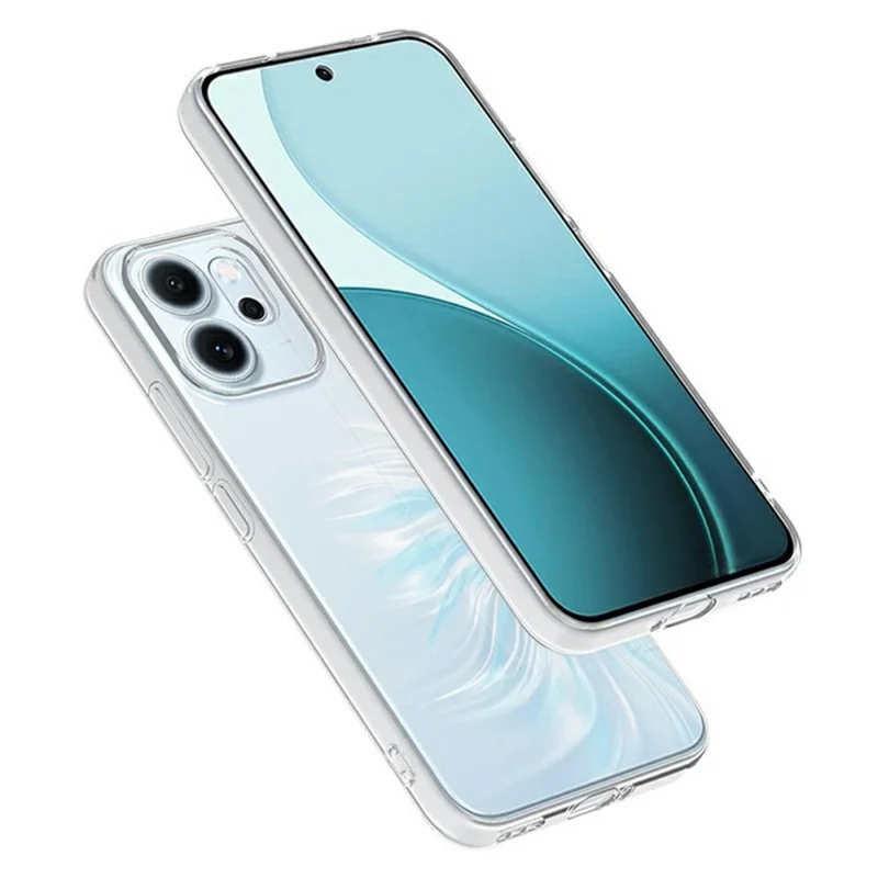 For Oppo Reno14 F 5G Back Cover Ultra Thin Flexible TPU Clear Phone Case-Cellmalls