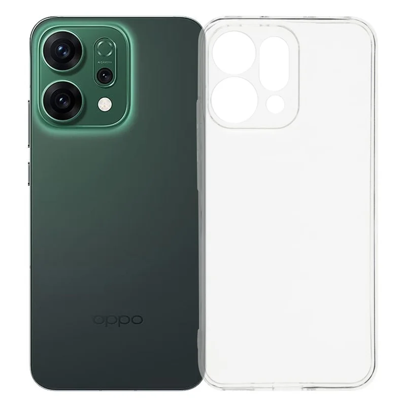 For Oppo Reno14 Pro 5G (Global) Back Cover Ultra Thin Flexible TPU Clear Phone Case-Cellmalls