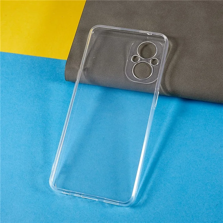For Oppo Reno8 Lite 5G Protective Phone Cover, Back Protector Slim TPU Transparent Clear Phone Case-Cellmalls
