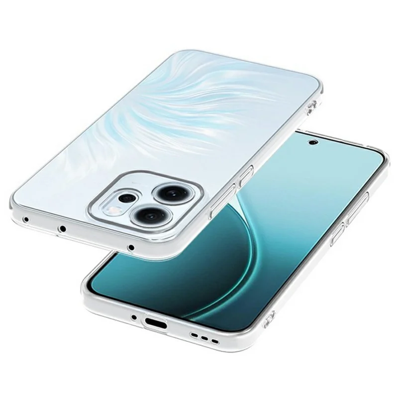 For Oppo Reno14 F 5G Back Cover Ultra Thin Flexible TPU Clear Phone Case-Cellmalls