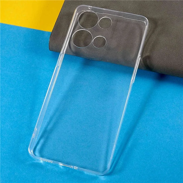 For Oppo Reno8 Pro 5G (Global Version) Crystal Clear Phone Back Shell Shockproof Flexible TPU Slim Phone Case-Cellmalls