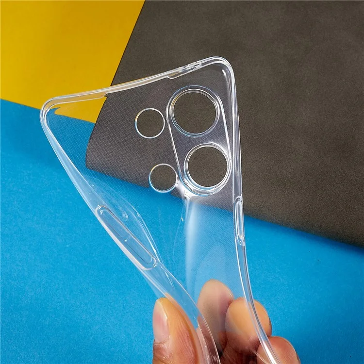 Back Shell for Oppo Reno9 5G, Flexible TPU Phone Case Transparent Clear Slim Phone Cover-Cellmalls