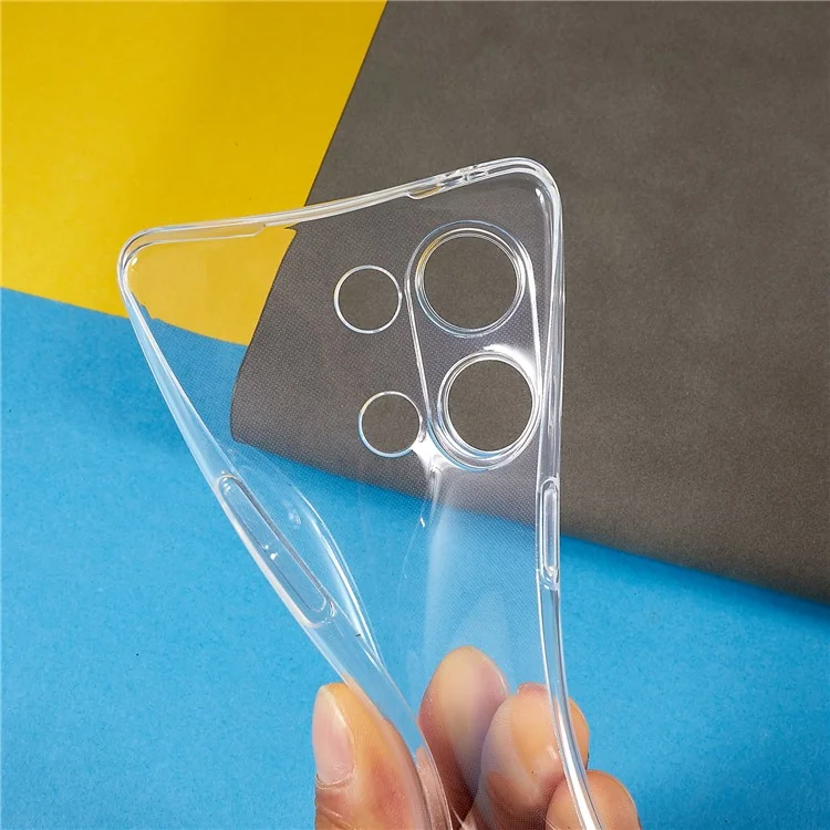 For Oppo Reno9 Pro 5G Anti-Fall Transparent Clear Slim Cell Phone Cover Soft TPU Protective Phone Case-Cellmalls