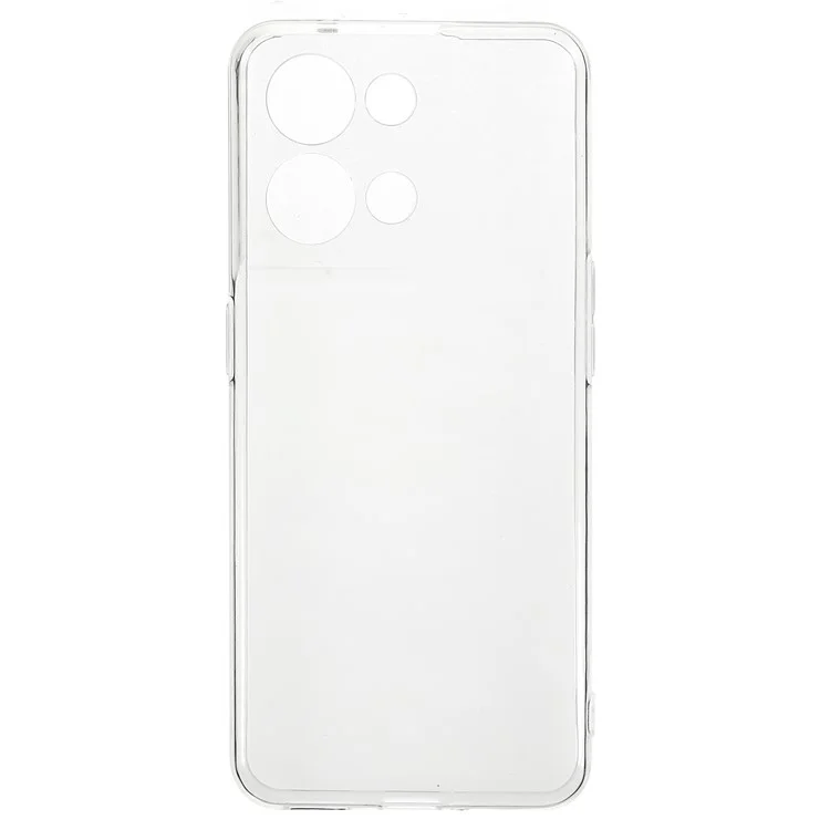 For Oppo Reno8 5G (Global Version) Anti-Scratch Clear Phone Back Cover Shockproof Slim TPU Phone Case-Cellmalls