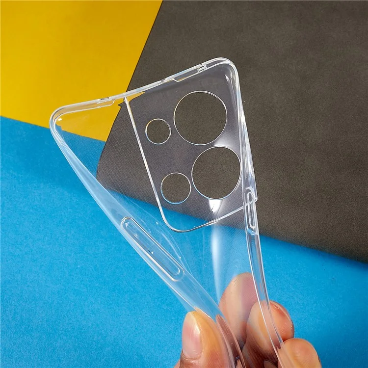 Back Shell for Oppo Reno9 Pro+ 5G, Soft TPU Phone Case Scratch Resistant Transparent Clear Slim Phone Cover-Cellmalls