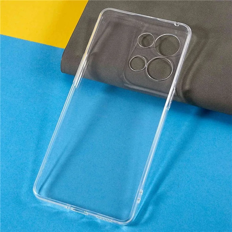 For Oppo Reno8 Pro 5G (Global Version) Crystal Clear Phone Back Shell Shockproof Flexible TPU Slim Phone Case-Cellmalls