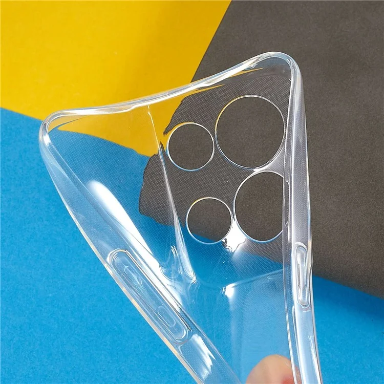 For Oppo Reno8 Pro 5G (Global Version) Crystal Clear Phone Back Shell Shockproof Flexible TPU Slim Phone Case-Cellmalls