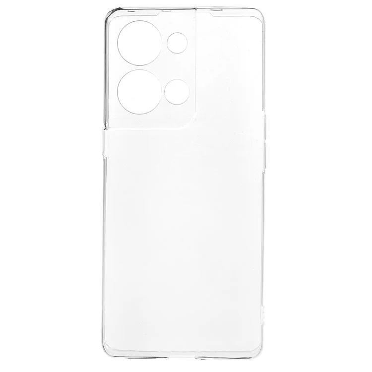 Back Shell for Oppo Reno9 Pro+ 5G, Soft TPU Phone Case Scratch Resistant Transparent Clear Slim Phone Cover-Cellmalls