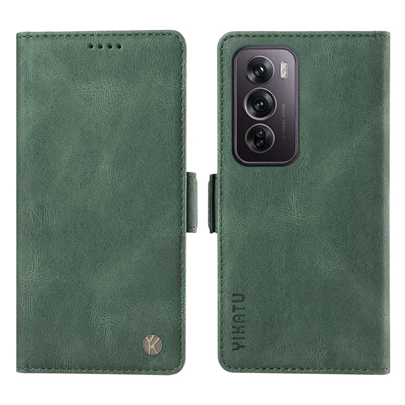 YIKATU YK-005 For Oppo Reno12 Pro 5G (Global) / (China) Phone Case Skin-Touch Leather Cover - Blue-Cellmalls