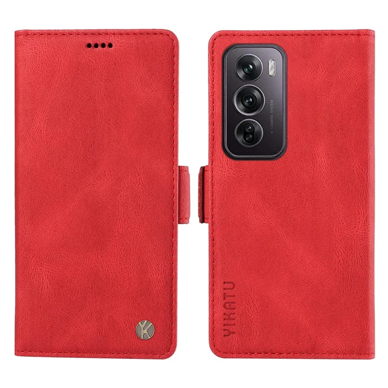 YIKATU YK-005 For Oppo Reno12 Pro 5G (Global) / (China) Phone Case Skin-Touch Leather Cover - Blue-Cellmalls