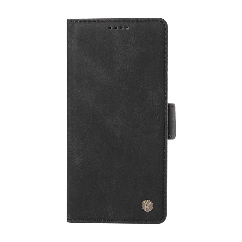 For Oppo Reno14 5G (China) / Oppo Reno14 F 5G / Oppo Reno14 5G (Global) Leather Case YIKATU YK-005 Skin-touch Feeling Wallet Phone Cover - Black-Cellmalls