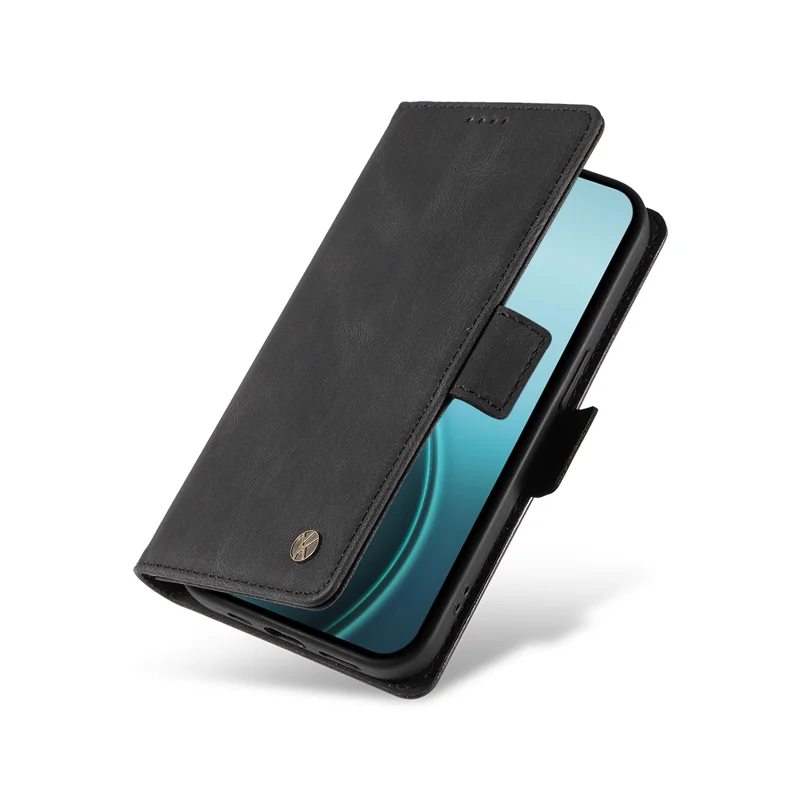 For Oppo Reno14 Pro 5G (China) / Oppo Reno14 Pro 5G (Global) Leather Case YIKATU YK-005 Skin-touch Feeling Wallet Phone Cover - Black-Cellmalls