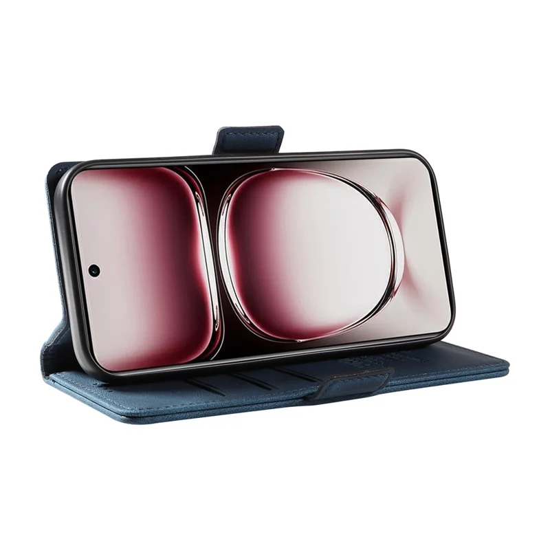 YIKATU YK-005 For Oppo Reno12 Pro 5G (Global) / (China) Phone Case Skin-Touch Leather Cover - Blue-Cellmalls