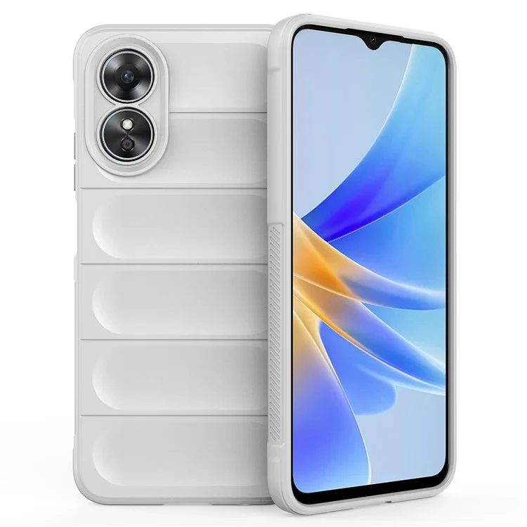 Shockproof Mobile Phone Cover for Oppo A17 4G, Drop Protection Soft TPU Protective Case - Black-Cellmalls