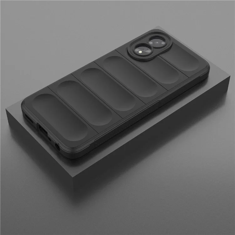 For Oppo A38 4G Case Drop-proof Rugged Phone TPU Cover - Black-Cellmalls