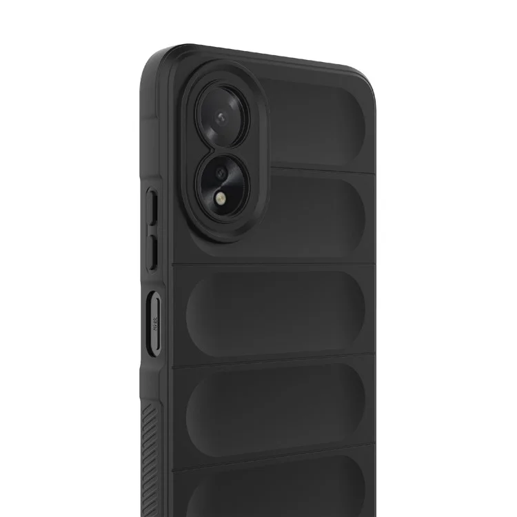 For Oppo A38 4G Case Drop-proof Rugged Phone TPU Cover - Black-Cellmalls